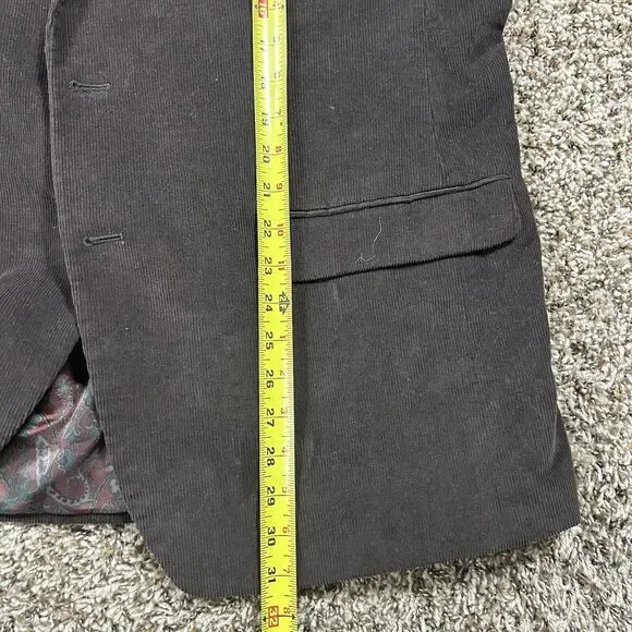 Lauren Ralph Lauren LRL Corduroy Mens 44R Brown Blazer Suit Coat Jacket Vintage